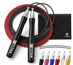 Titan Armour Adjustable Speed Skipping Rope for Adults