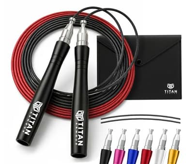 Titan Armour Adjustable Speed Skipping Rope for Adults
