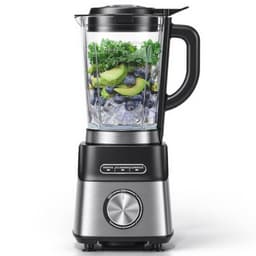 AMZCHEF 1200W Smoothie Blender with 6-Leaf Stainless Steel Blade
