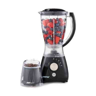 GEEPAS 2-in-1 Food Jug Blender & Smoothie Maker 1.5L Jar 550W…