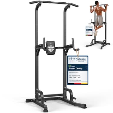Sportsroyals Power Tower Dip Station Pull Up Bar for Home Gym…