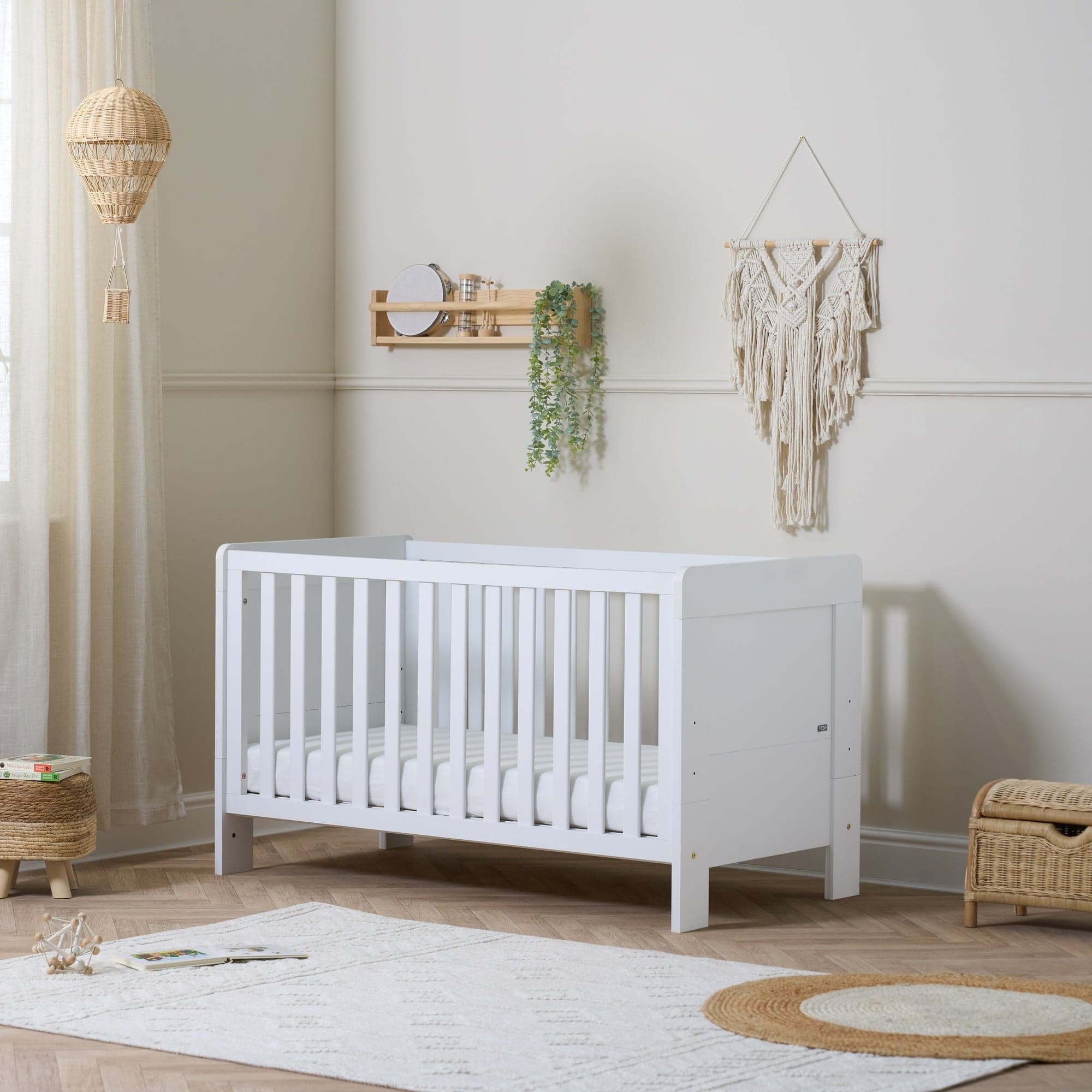Tutti Bambini Alba cot bed in a bright nursery