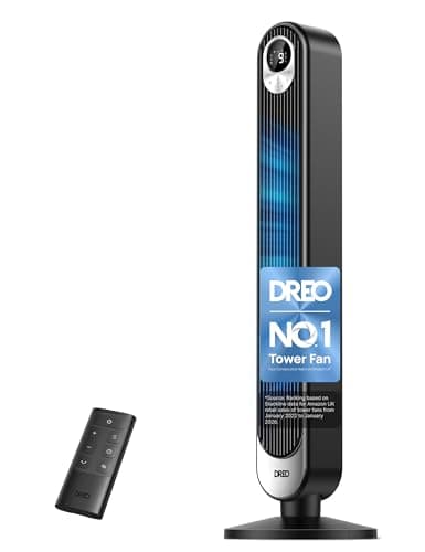 DREO 42-Inch Tower Fan (DC Motor, Energy Saving)