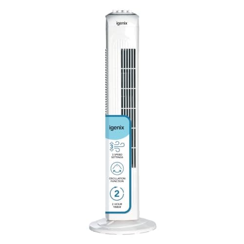Igenix DF0030 Oscillating Tower Fan (30 Inch)