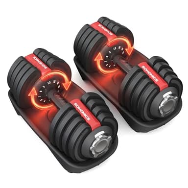 SONGMICS Set of 2 Adjustable Dumbbells