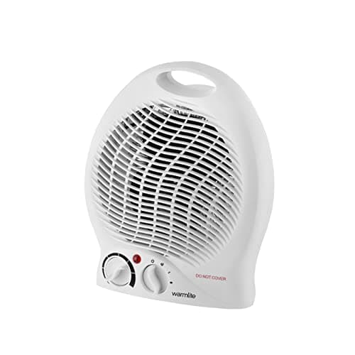 Warmlite Thermo Fan Heater (2 Heat Settings, Overheat Protection)