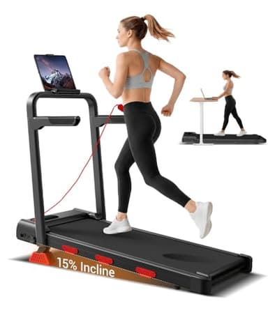 Foldable Walking Pad with Incline 15%
