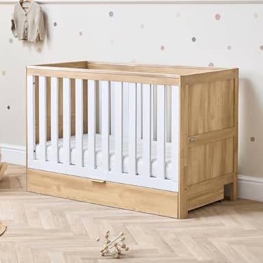 Tutti Bambini Riley 3-in-1 Convertible Cot Bed With Drawer